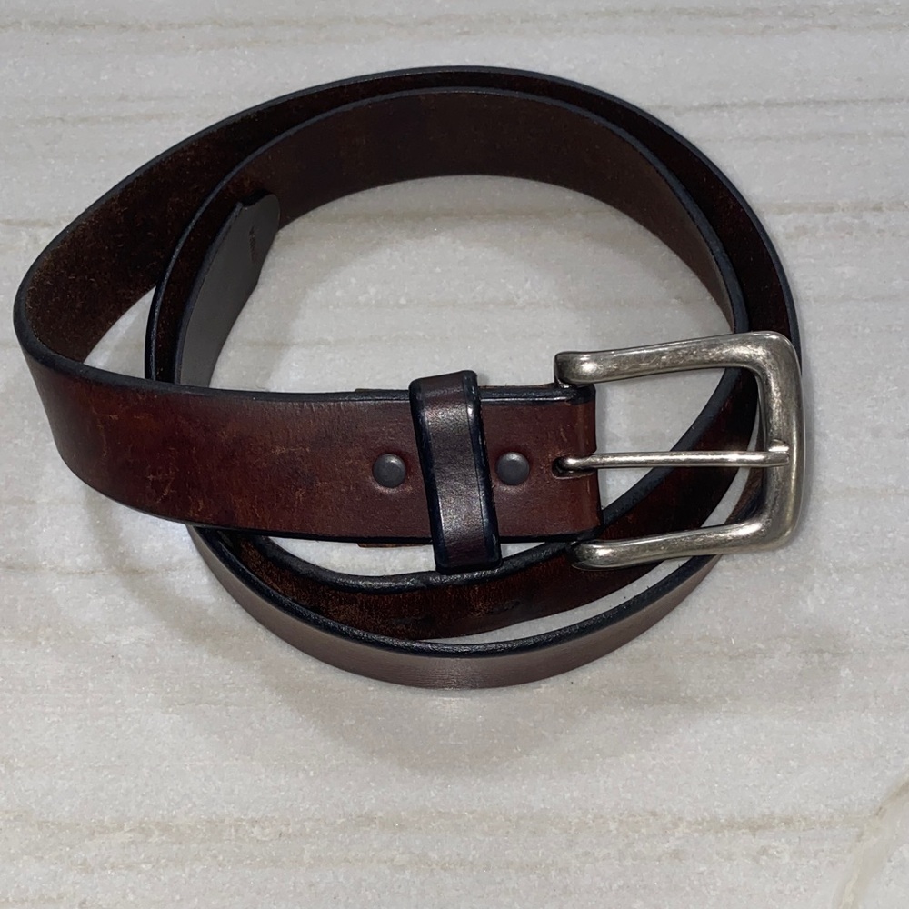 Men's Brown Leather Belt